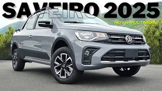 Saveiro Extreme 2025 ganhou nova multimídia e custa menos que FIAT STRADA ULTRA 2024 [upl. by Barker]