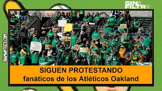 BOICOT Fanáticos de los Atléticos de Oakland asisten en masa a PROTESTAR  SIN FILTRO mlb beisbol [upl. by Darnoc]