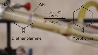 Morpholine Preparation from Diethanolamine [upl. by Allare150]