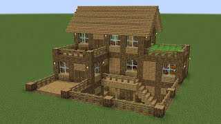 Minecraft  How to build a large survival house 4 [upl. by Bores]