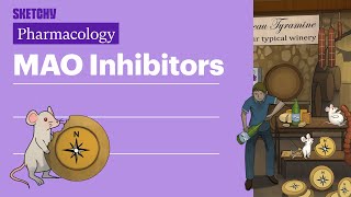 MAO inhibitors Pharmacology  USMLE Step 1  Sketchy Medical [upl. by Abana395]