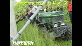 Diserbo Meccanico  Spollonatore su Trincia  Mod SPLTR  HERBANET Calovi [upl. by Yecam]