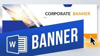 How to Make a Banner in Word [upl. by Engapmahc46]