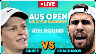 🎾SINNER vs KHACHANOV  Australian Open 2024  LIVE Tennis PlaybyPlay Stream [upl. by Landers]