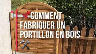 📌COMMENT FABRIQUER UN PORTILLON EN BOIS🛠portillon portail footdeco [upl. by Liberati]