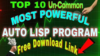 TOP 10 POWERFUL UNCOMMON LISP FILE DOWNLOAD autolisp lisp [upl. by Amapuna]