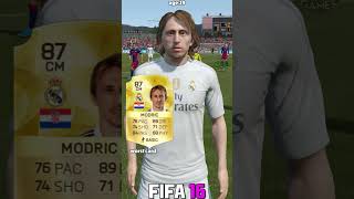 LUKA MODRIC best vs worst card in EVERY FIFA 1023⚽shorts fifa eafc24 fifa23 modric [upl. by Zara866]