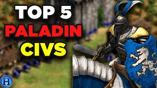 Top 5 Best Paladin Civilizations in AoE2 [upl. by Emmye776]