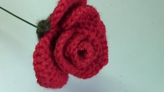 Haken  tutorial 175 Romantische Roos [upl. by Medarda162]