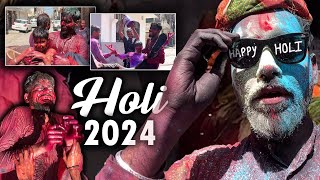 Holi 2024 🔥  Bura Haal Kr Diya Sabka 🤣  Gunish Budhiraja Vlogs [upl. by Windzer96]