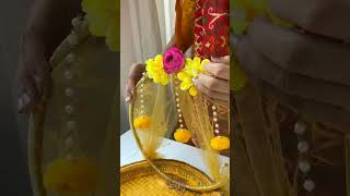 Lets make a thali for mehndi  haldi dholki amp Diwali diyideas thalidecorationideas [upl. by Ursas]