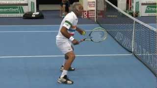 Mansour Bahrami Michael Stich Fabrice Santoro Henri Leconte Great Entertainment Metz France 2012 [upl. by Clayson211]