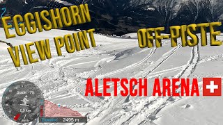 4K Skiing Aletsch Arena Eggishorn  Best Glacier View OffPiste Wallis Switzerland GoPro HERO11 [upl. by Aman]