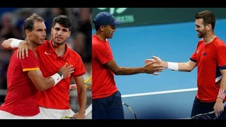 Rafa Nadal Carlos Alcaraz vs Austin Krajicek  Rajeev Ram Paris 2024  REACCIONAMOS EN VIVO [upl. by Crespi]