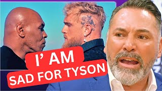 OMG Oscar De La Hoya CONCERNED for Mike Tyson fighting Jake Paul He Revealed This [upl. by Yenial560]