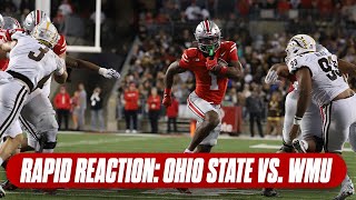 Rapid Reaction Buckeyes thoroughly dominate Western Michigan in every phase  Ohio State football [upl. by Zacherie]