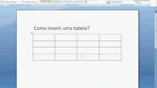 Como inserir uma tabela no word [upl. by Ainoval]