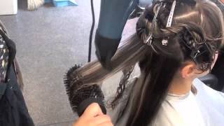 Blow Drying long wavy hair [upl. by Naves]