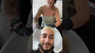 Yaz wird grau teil1 wwwcrispycousinsde barber greyhair haircolor buzzcut skinfade transition [upl. by Netsruk]