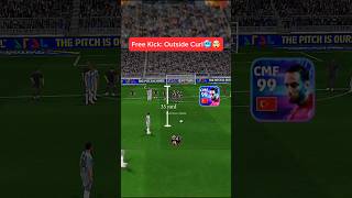 Free Kick Outside Curl🥶🤯 efootball efootball2025 gamer gameplay shorts shortsfeed [upl. by Hertz]