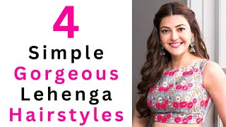 4 New amp Gorgeous Open Hairstyles For Lehenga  Simple Hairstyle [upl. by Reseda]