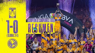 📹 El Resumen Femenil  Tigres 1  0 América Femenil  Campeón de Campeones 2023 [upl. by Rex]