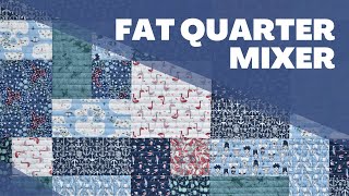 Fat Quarter Mixer Quilt  FREE pattern  quick easy and beginner friendly [upl. by Einnok269]