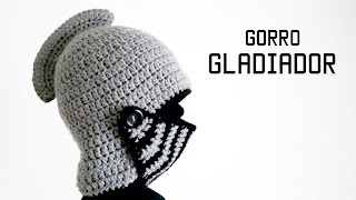 GORRO DE GLADIADOR a crochet PARTE 2 de 2  tutorial paso a paso [upl. by Giovanna]