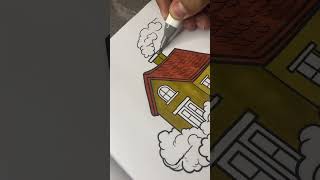 Whimsical houses coloring book [upl. by Castora303]