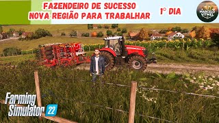 FAZENDEIRO DE SUCESSO  NOVA REGIÃO PARA EXPLORAR  FARMING SIMULATOR 22  FS22 [upl. by Allesig787]