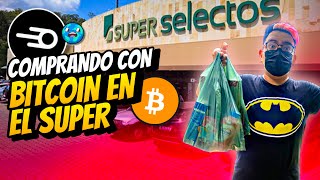 COMPRANDO EN EL SUPER CON BITCOIN EN EL SALVADOR [upl. by Anirbes291]