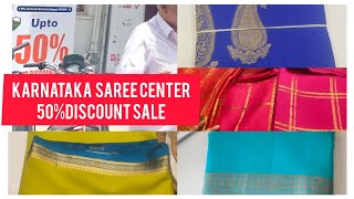 karnataka saree center 50discount sale  KSC Mysore  crape silk sale discount discoun [upl. by Josiah]