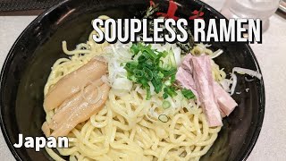 Trying Soupless Ramen in Ginza for the first time 4K ASMR [upl. by Nnep]