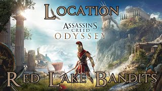 Assassins Creed Odyssey Red Lake Bandits Lokris Location 100 Completion [upl. by Watson]