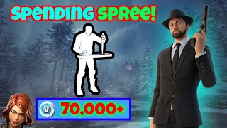 Spending 70000 VBucks in FORTNITE Spending Spree 16 [upl. by Charlton]