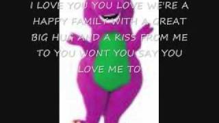 Barney i love you lyrics [upl. by Eico]