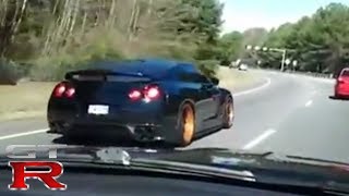 フルチューンR35 GTRが高速道路で驚異の加速を見せつける [upl. by Aisaim]