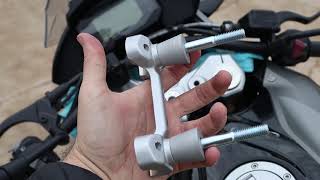 Install Wunderlich Handlebar Risers for BMW G 310 GS [upl. by Lesig]