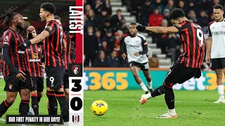 Bournemouth 30 Fulham 🔴⚫️ Penalty Solanke  Highlights Scenes [upl. by Llehcram466]