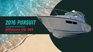 2016 Pursuit Offshore OS355 Cabin Fishing Boat for Sale Jacksonville Florida Used PreOwned [upl. by Rizzo786]