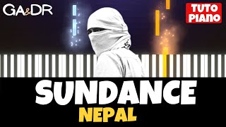 SUNDANCE  NEPAL  PIANO COVER TUTORIEL KARAOKE   GaampDr Piano Tuto [upl. by Kipper]