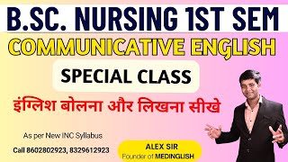 L1 Spoken English Class for BSc Nursing Students  Communicative English bsc nursing 1st year [upl. by Querida517]