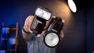 Godox V1 Round Head vs Godox Speedlite Flash [upl. by Nilyram990]