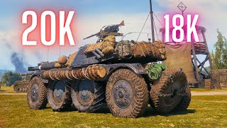 World of Tanks Panhard EBR 105  20K Assist Damage amp Panhard EBR 105  18K [upl. by Huston]