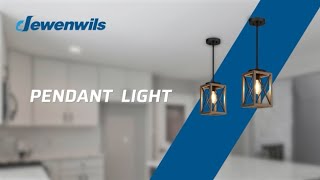 How to Install Your DEWENWILS Adjustable Pendant Light for Any SpaceHHPL05E [upl. by Eirot]