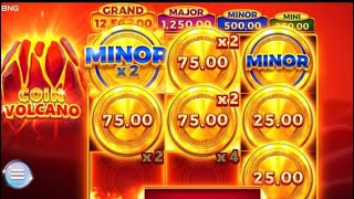 Coin Volcano Slot Game Superb Bonus Win BNG Gaming [upl. by Ardnaxela]