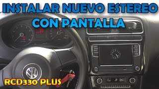 Instalar estéreo con pantalla en VW VentoPolo  Arnes Canbus [upl. by Einafpets4]