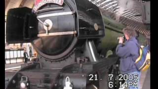 Flying Scotsman 4472 departs York with quotThe Sundownerquot [upl. by Allisirp]