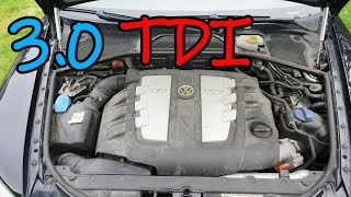 Volkswagen Phaeton 30 tdi engine sound and cold start [upl. by Frodin]