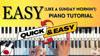 Easy Like A Sunday Mornin Piano Tutorial [upl. by Sudnak]